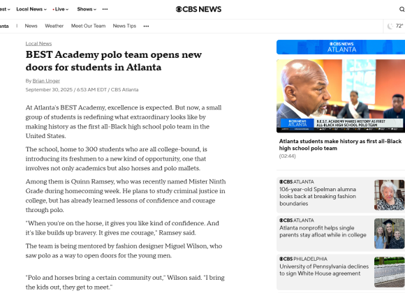 CBS News: BEST Academy